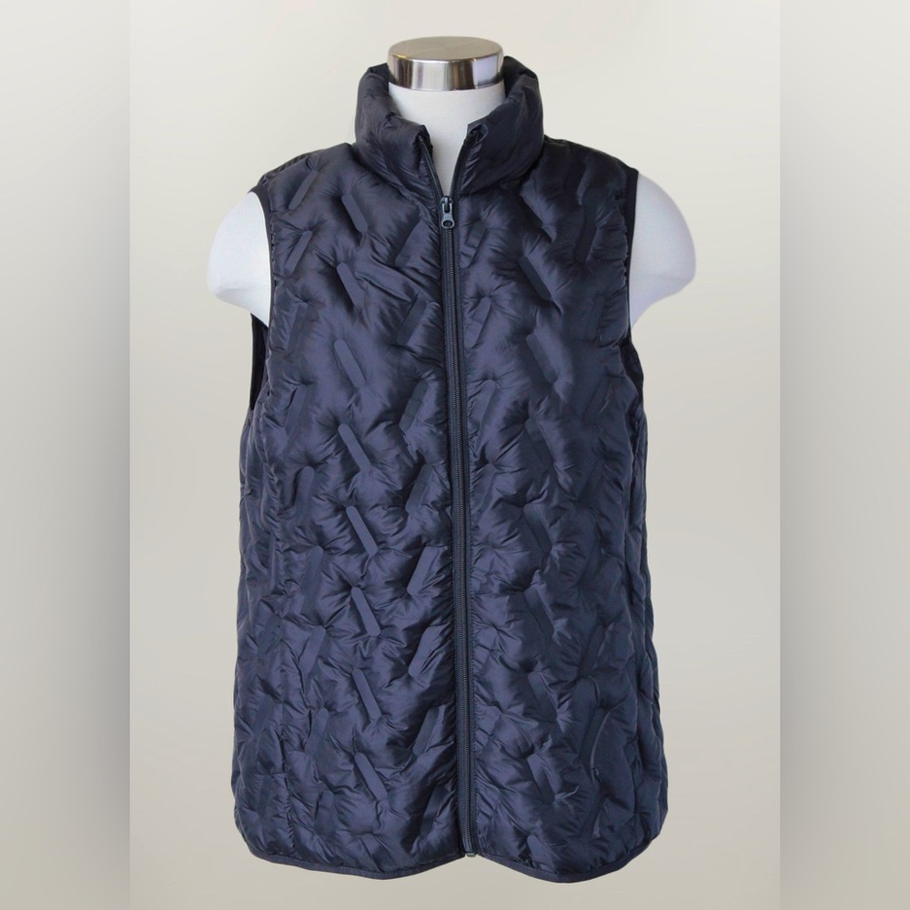 TANGERINE Women's Dark Navy Blue Quilted Vest